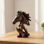  resin лошадь скульптура элегантный Silhouette лошадь голова изображение под дерево способ resin изображение .. открытый Work подставка украшение настоящее время прекрасный чувство -слойный толщина чувство чувство уверенности .. структура форма вход шт. living полки офис стол . применение 
