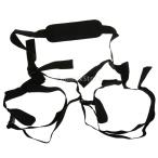 黒のナイロンは.パドルロングサーフキャリーストラップスリングスタンドアップ