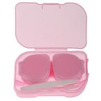  пластиковый Mini контактные линзы путешествие комплект кейс место хранения держатель контейнер 5 цвет можно выбрать - розовый 