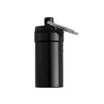  No-brand товар все 6 цвет сплав ..piru box таблеток . кейс держатель емкость для хранения Capsule бутылка брелок для ключа - черный 