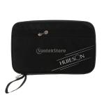 卓球用 ジッパー付き  ラケットケース カバー パドルバッグ 収納パッグ スポーツ部品 28×18cm 全3色選べ  - 黒