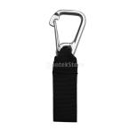  дайвинг с аквалангом ремешок механизм keeper webbing подвешивание ремень kalabina пряжка крюк D кольцо легкий перевозка возможность все 3 цвет - черный 
