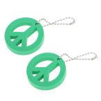 2 шт. круг .bieba плавающий брелок для ключа кольцо для ключей яхта ключ float зеленый 