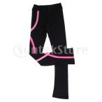 スケートタイツスパイラルストライプパンツ図スキニースケートズボン赤155