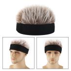 Yahoo! Yahoo!ショッピング(ヤフー ショッピング)偽の髪のファッションウィッグつばのない帽子ブラックコーヒーとユニセックスビーニー帽子