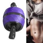 ホイールフィットネス発明腹筋筋力エクササイズアブマシンABSトレーニング機器ジムホームバースデーベッドルーム女性用 - 紫の