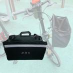 バイクフロントバスケットバッグ、ブロンプトン折りたたみ自転車サイクリング旅行用レインカバー付き自転車バッグ