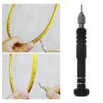  бадминтон резиновая втулка съемник нержавеющая сталь настройка шило -тактный кольцо tool 12.4cm черный 