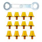 12x футбол ботинки шиповки стабильный для замены шиповки закрытый наружный спорт Gold ключ имеется 11mm 13mm