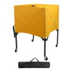  low кольцо спорт мяч Cart складной колесо имеется волейбол футбол наружный для желтый 