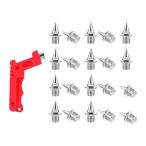 20 шт грузовик обувь шиповки Short бег шиповки Sprint спорт Short бег серебряный 