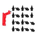 20 шт грузовик обувь шиповки Short бег шиповки Sprint спорт Short бег черный 