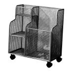 ローリングヨガマット収納ラック キャスター付き ワークアウトルーム用 ワークアウトオーガナイザー ブラック