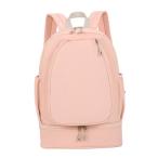 テニスバッグ ノートパソコン用バックパック デイパック ジム用ダッフルバッグ ピックルボール スカッシュ トレーニング用 ピンク