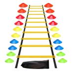  Agility лестница Jump препятствие предмет тренировка для место хранения сумка имеется гибкий аксессуары желтый 
