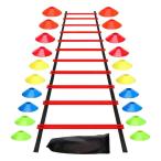  Agility лестница Jump препятствие предмет тренировка для место хранения сумка имеется гибкий аксессуары ( красный )