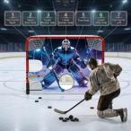 打撃練習用布製ホッケーシューティングタープ 初心者向けスポーツ 軽量 簡単設置 ホッケーゴールキーパーシューティングターゲット