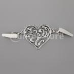 女性レディースエレガントカーディガンセータークリップブラウスシャツカラークリップシルバー