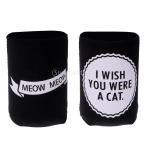 7種 2個 ビール瓶クーラー ネオプレン 飲料スリーブ ホルダー ビル/ボトル/クーラー カバー - 黒.白 I WISH YOU WERE A CAT, 13×10センチメートル