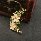 Yahoo! Yahoo!ショッピング(ヤフー ショッピング)ノーブランド品 結婚式 ブライダル ブーケ 金色 エレガントな ラインストーンの花 オパールのブローチピン