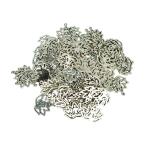 Yahoo! Yahoo!ショッピング(ヤフー ショッピング)シルバー 透かし彫り 手作り素材 連の花のデザイン 装飾 約50個