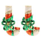 Yahoo! Yahoo!ショッピング(ヤフー ショッピング)クリスマス ステッキ形 ブローチピン アクセサリー 女性 子供 大人 クリスタル ジュエリー ギフト 2個入り