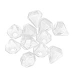 ダイヤモンドの形 ガラス 瓶 透明 カバー 10本入