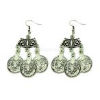 Yahoo! Yahoo!ショッピング(ヤフー ショッピング)女性 異国風情 優雅 ボヘミアン コインデザイン ピアス ビーズ ダングル  宴会 贈り物