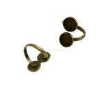 Yahoo! Yahoo!ショッピング(ヤフー ショッピング)真ちゅう DIY アクセサリー ブランク 調節可能 リング ベース  部品 工芸品 ブロンズ 12mm