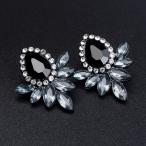 Yahoo! Yahoo!ショッピング(ヤフー ショッピング)女性 高級 豪華 結婚式 ピカピカ エレガント ピアス 飾り スタッド 黒