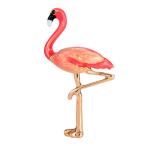 女性 女の子 エナメル フラミンゴの鳥 ブローチ ピン 動物 鳥 宝石類 全3色 - 赤