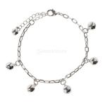 Yahoo! Yahoo!ショッピング(ヤフー ショッピング)レディース シルバー ベル付き アンクレット 1連チェーン 調節可能