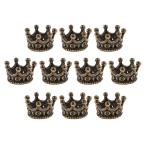 Yahoo! Yahoo!ショッピング(ヤフー ショッピング)ジュエリーアクセサリー クラウンの形 小型 ビーズ クリスマスの装飾 全6色 10個入り - ブロンズ