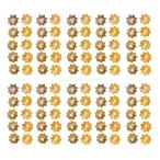 Yahoo! Yahoo!ショッピング(ヤフー ショッピング)ゴールド 約100本 ビーズキャップ 座金 花座 台座  アクセサリー DIY ジュエリー