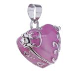 1本 メモリアルペンダント チャーム レディース メンズ  合金  エナメル 手元供養  遺骨入れ ジュエリー 全2色 - ローズレッド