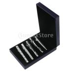 Yahoo! Yahoo!ショッピング(ヤフー ショッピング)IPOTCH ネクタイピン タイバー おしゃれ レセプション.会議.結婚式 贈り物 ボックス付 5個 全5スタイル