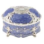  retro эмаль Europe стиль овальный мелкие вещи коробка драгоценнный камень коробка бур nai The - лиловый 