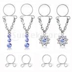  пирсинги ниппель кольцо сосок кольцо регулировка возможность стразы серьги дыра не необходимо 8 позиций комплект 