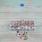 テディベア人形のための1100個のプラスチック自己接着ウィグルグーグルアイDIY