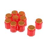 10個1/12ドールハウスミニチュア缶詰ハニージャムモデルキッチンの装飾赤