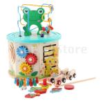 Yahoo! Yahoo!ショッピング(ヤフー ショッピング)活動キューブおもちゃ赤ちゃん教育木製ビーズ迷路形状ソーターそろばん玩具