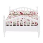 16x11.7x7.3cm кукольный дом. миниатюра 1/12 кукольный дом миниатюра мебель двуспальная кровать 