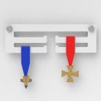 メダルハンガーホルダーディスプレイラック3Tier30x10cm多くのメダルを収納ホワイト