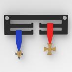 メダルハンガーホルダーディスプレイラック3Tier30x10cm多くのメダルを収納可能ブラック