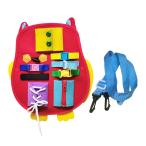 キッズバックルモンテッソーリ学習ドレススナップジップタイ靴ひも旅行玩具