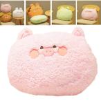 座席の装飾のための35cmの動物のぬいぐるみ枕クッション女の子の豚のための誕生日プレゼント