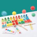 幼児のためのおもちゃ、子供のための木製のブロックの色の形の釣りゲーム、数を数えるブロック、年齢のための就学前の学習おもちゃ3 45..