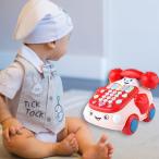 ショッピング教育玩具 電話の話機械教育玩具は幼児のためのプル玩具を呼び出すミディアムピンク
