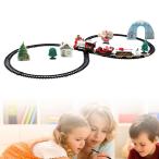 Yahoo! Yahoo!ショッピング(ヤフー ショッピング)おもちゃの列車セットクリスマス、ライト付き電気列車セット、音楽、15の鉄道トラック、子供の男の子のためのクリスマスツリーギフトの下で女の子