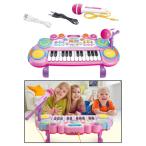 キッズピアノ電子キーボードピアノオルガン楽器おもちゃ男の子女の子ピンク